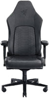 RAZER Iskur V2 Gaming Chair, High Density Foam Cushions, EPU Leather, 4D Armrests, 136kg Max Weight, Swivels & Responds, Reactive Seat Tilt & Up to 152° Recline, Black | RZ38-04900200-R3G1