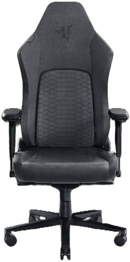 RAZER Iskur V2 Gaming Chair, High Density Foam Cushions, EPU Leather, 4D Armrests, 136kg Max Weight, Swivels & Responds, Reactive Seat Tilt & Up to 152° Recline, Black | RZ38-04900200-R3G1