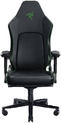 RAZER Iskur V2 Gaming Chair, High Density Foam Cushions, EPU Leather, 4D Armrests, 136kg Max Weight, Swivels & Responds, Reactive Seat Tilt & Up to 152° Recline, Black | RZ38-04900200-R3G1