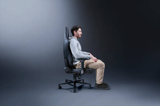 RAZER Iskur V2 Gaming Chair, High Density Foam Cushions, EPU Leather, 4D Armrests, 136kg Max Weight, Swivels & Responds, Reactive Seat Tilt & Up to 152° Recline, Black | RZ38-04900200-R3G1